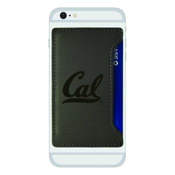 Faux Leather Cell Phone Card Holder - Cal Bears