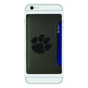 Faux Leather Cell Phone Card Holder - Clemson Tigers