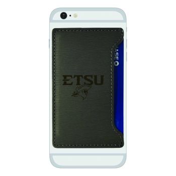 Faux Leather Cell Phone Card Holder - ETSU Buccaneers