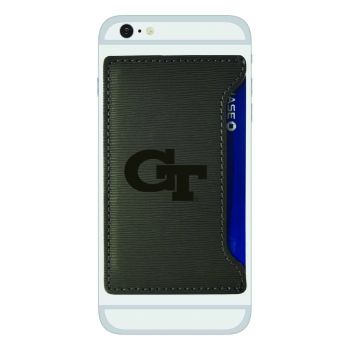 Faux Leather Cell Phone Card Holder - Georgia Tech Yellowjackets