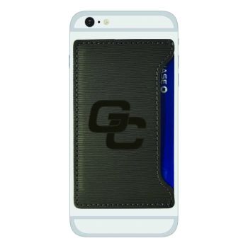 Faux Leather Cell Phone Card Holder - Georgia College Bobcats