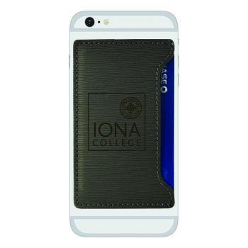 Faux Leather Cell Phone Card Holder - Iona Gaels