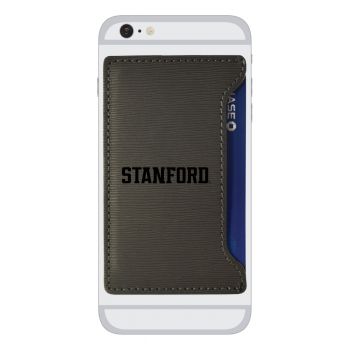 Faux Leather Cell Phone Card Holder - Stanford Cardinals