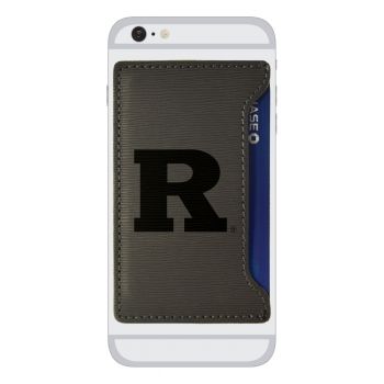 Faux Leather Cell Phone Card Holder - Rutgers Knights