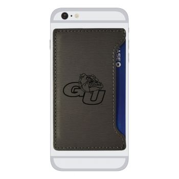 Faux Leather Cell Phone Card Holder - Gonzaga Bulldogs