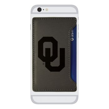 Faux Leather Cell Phone Card Holder - Oklahoma Sooners