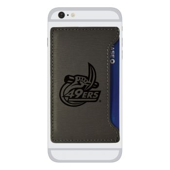 Faux Leather Cell Phone Card Holder - UNC Charlotte 49ers