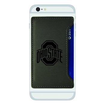 Faux Leather Cell Phone Card Holder - Ohio State Buckeyes