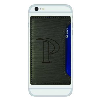 Faux Leather Cell Phone Card Holder - Pepperdine Waves