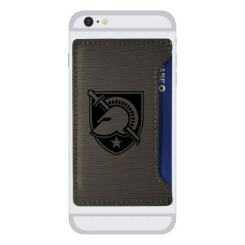 Faux Leather Cell Phone Card Holder - Army Black Knights