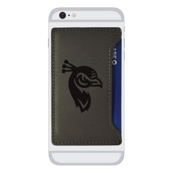 Faux Leather Cell Phone Card Holder - St. Peter's Peacocks