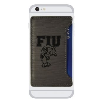 Faux Leather Cell Phone Card Holder - FIU Panthers