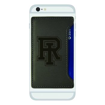 Faux Leather Cell Phone Card Holder - Rhode Island Rams