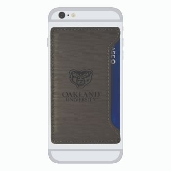 Faux Leather Cell Phone Card Holder - Oakland Grizzlies