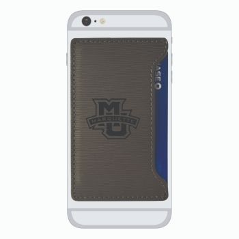 Faux Leather Cell Phone Card Holder - Marquette Golden Eagles