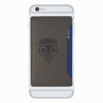 Faux Leather Cell Phone Card Holder - UNM Lobos