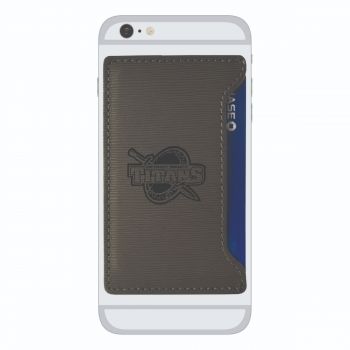 Faux Leather Cell Phone Card Holder - Detroit Mercy Titans