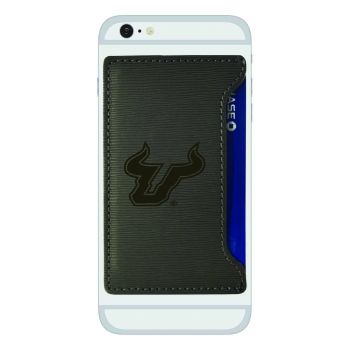 Faux Leather Cell Phone Card Holder - South Florida Bulls