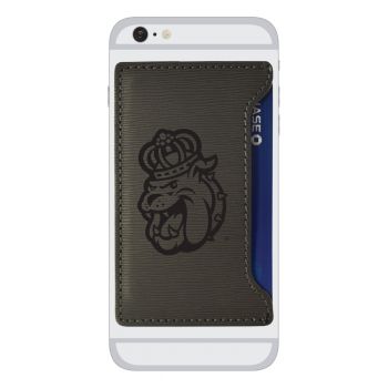 Faux Leather Cell Phone Card Holder - James Madison Dukes