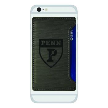 Faux Leather Cell Phone Card Holder - Penn Quakers