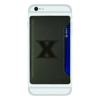 Faux Leather Cell Phone Card Holder - Xavier Musketeers