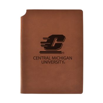 Leather Hardcover Notebook Journal - Central Michigan Chippewas