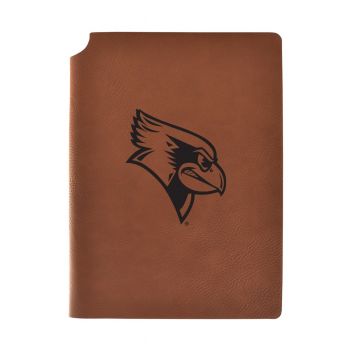 Leather Hardcover Notebook Journal - Illinois State Redbirds