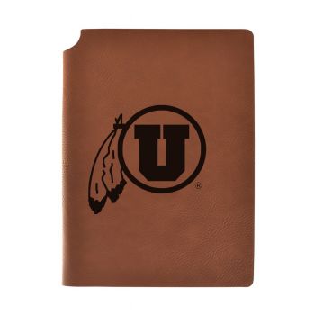 Leather Hardcover Notebook Journal - Utah Utes