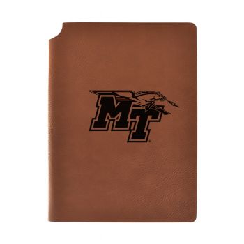Leather Hardcover Notebook Journal - MTSU Raiders