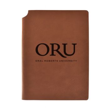 Leather Hardcover Notebook Journal - Oral Roberts Golden Eagles