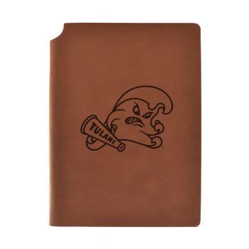 Leather Hardcover Notebook Journal - Tulane Pelicans