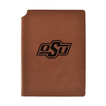 Leather Hardcover Notebook Journal - Oklahoma State Bobcats