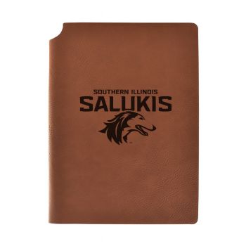 Leather Hardcover Notebook Journal - Southern Illinois Salukis