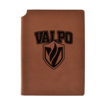 Leather Hardcover Notebook Journal - Valparaiso Crusaders