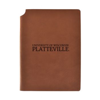 Leather Hardcover Notebook Journal - Wisconsin-Platteville Pioneers