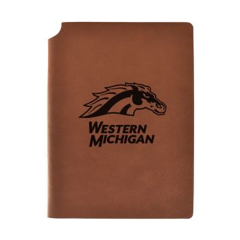 Leather Hardcover Notebook Journal - Western Michigan Broncos