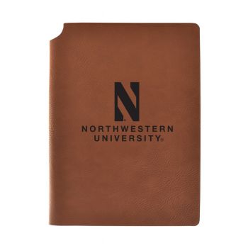 Leather Hardcover Notebook Journal - Northwestern Wildcats