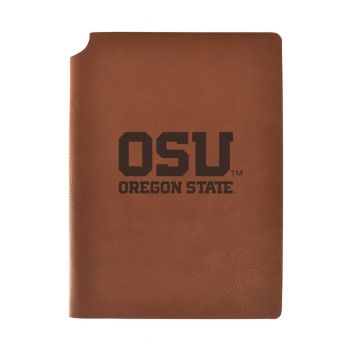 Leather Hardcover Notebook Journal - Oregon State Beavers