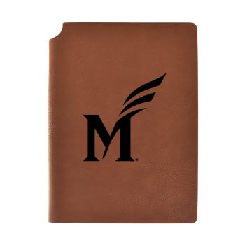 Leather Hardcover Notebook Journal - George Mason Patriots