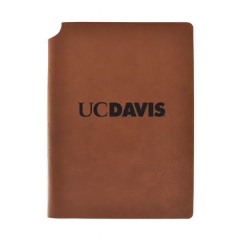 Leather Hardcover Notebook Journal - UC Davis Aggies