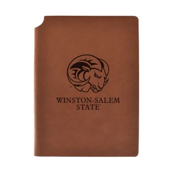 Leather Hardcover Notebook Journal - Winston-Salem State University 