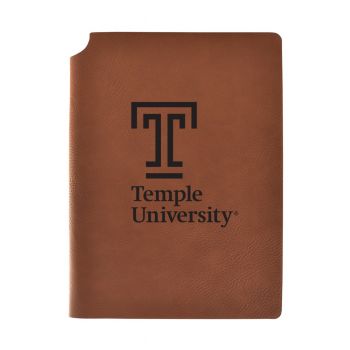 Leather Hardcover Notebook Journal - Temple Owls
