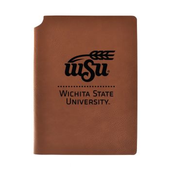 Leather Hardcover Notebook Journal - Wichita State Shocker