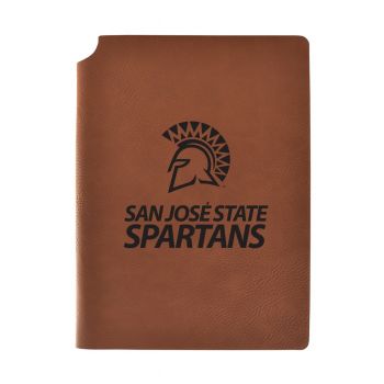 Leather Hardcover Notebook Journal - San Jose State Spartans