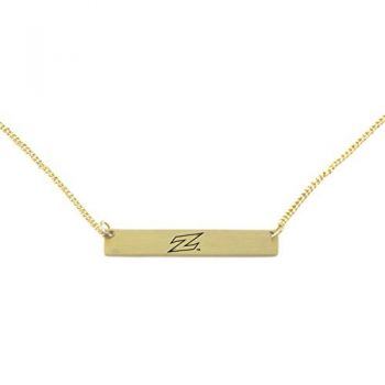 Brass Bar Necklace - Akron Zips
