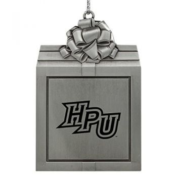Pewter Gift Box Ornament - High Point Panthers