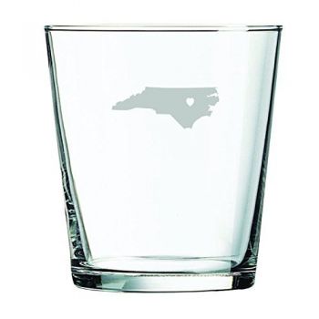 13 oz Cocktail Glass - I Heart North Carolina - I Heart North Carolina