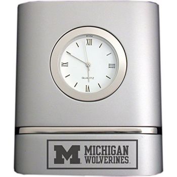 Modern Desk Clock - Michigan Wolverines