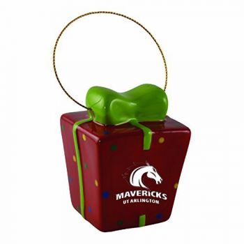 Ceramic Gift Box Shaped Holiday - UT Arlington Mavericks