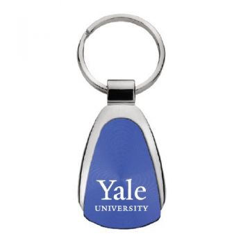 Teardrop Shaped Keychain Fob - Yale Bulldogs